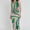 Outlet Ana Alcazar Midikleid Kirla Mehrfarbig