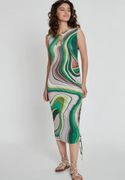 Outlet Ana Alcazar Midikleid Kirla Mehrfarbig