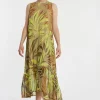 Hot Ana Alcazar Midikleid Zapara Mehrfarbig