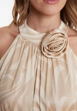 Clearance Ana Alcazar Neckholderkleid Wapina Beige