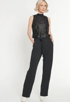 Hot Ana Alcazar Night Out Jumpsuit Madly Schwarz