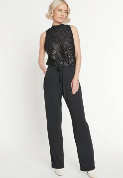 Hot Ana Alcazar Night Out Jumpsuit Madly Schwarz