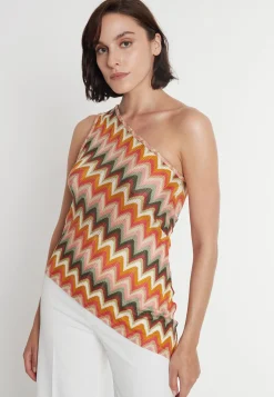 Fashion Ana Alcazar One-Shoulder Top Poesa