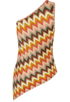 Fashion Ana Alcazar One-Shoulder Top Poesa
