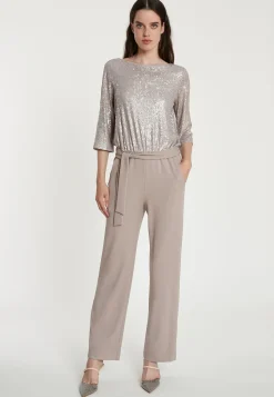 Outlet Ana Alcazar Pailletten Jumpsuit Tafila Silber