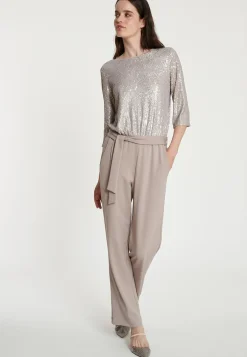 Outlet Ana Alcazar Pailletten Jumpsuit Tafila Silber