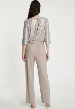 Outlet Ana Alcazar Pailletten Jumpsuit Tafila Silber