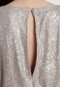 Outlet Ana Alcazar Pailletten Jumpsuit Tafila Silber