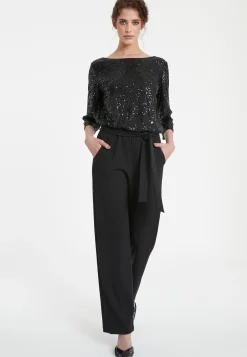 Clearance Ana Alcazar Pailletten Jumpsuit Tafine Schwarz