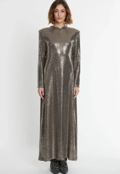 Outlet Ana Alcazar Pailletten Maxikleid Sagaty