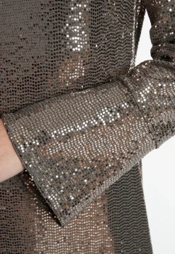 Outlet Ana Alcazar Pailletten Maxikleid Sagaty