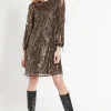 Best Ana Alcazar Paillettenkleid Ecaiby Braun