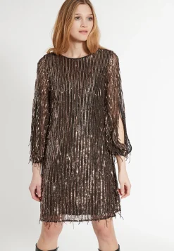 Best Ana Alcazar Paillettenkleid Ecaiby Braun