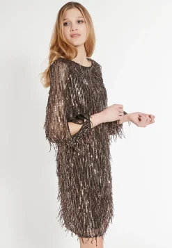 Best Ana Alcazar Paillettenkleid Ecaiby Braun