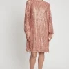 Hot Ana Alcazar Paillettenkleid Ibies Rosa