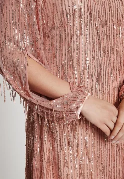 Hot Ana Alcazar Paillettenkleid Ibies Rosa