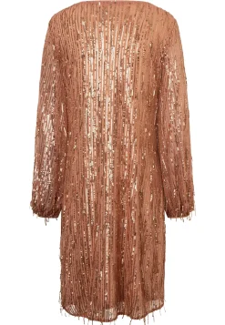 Hot Ana Alcazar Paillettenkleid Ibies Rosa