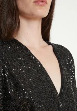 Online Ana Alcazar Paillettenkleid Tafara Schwarz