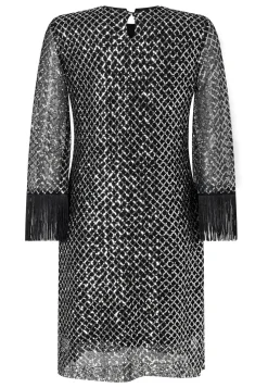 Outlet Ana Alcazar Partykleid Odena Silber