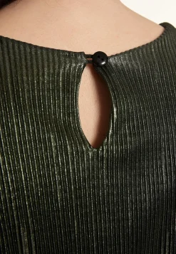 Hot Ana Alcazar Plisseekleid Ogaba Grün