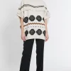 New Ana Alcazar Poncho Pullover Evolys Offwhite