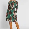 Online Ana Alcazar Printkleid Hipla Grün