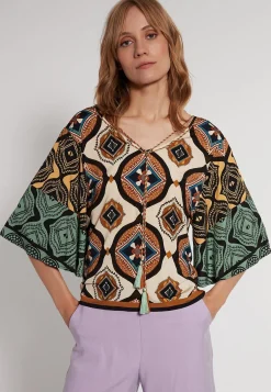 Hot Ana Alcazar Printtop Fesela Mehrfarbig