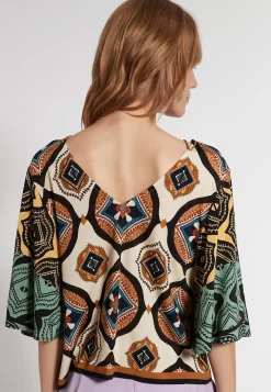 Hot Ana Alcazar Printtop Fesela Mehrfarbig