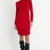 Hot Ana Alcazar Rückenfreies Kleid Sisly Rot