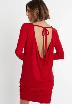 Hot Ana Alcazar Rückenfreies Kleid Sisly Rot