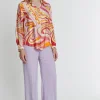 Hot Ana Alcazar Retro Bluse Kapri