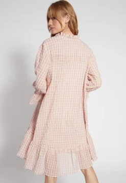 Fashion Ana Alcazar Rüschenkleid Fafone Rosa