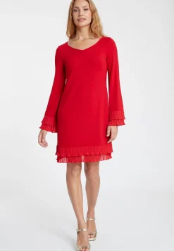 Fashion Ana Alcazar Rüschenkleid Sipoly Rot