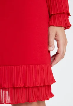 Fashion Ana Alcazar Rüschenkleid Sipoly Rot