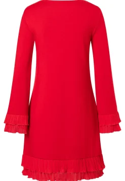 Fashion Ana Alcazar Rüschenkleid Sipoly Rot