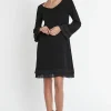 Sale Ana Alcazar Rüschenkleid Sipora Schwarz