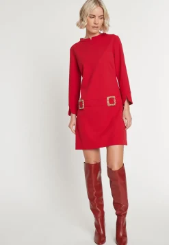 Sale Ana Alcazar 60's Kleid Mebelo Rot