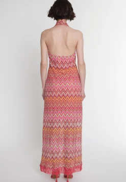Clearance Ana Alcazar 70's Maxikleid Polora Mehrfarbig