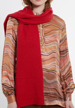 Fashion Ana Alcazar Schal Cherry mit Kaschmiranteil