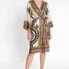 Fashion Ana Alcazar Seidenkimono Lafora Mehrfarbig