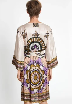 Fashion Ana Alcazar Seidenkimono Lafora Mehrfarbig