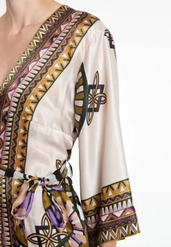 Fashion Ana Alcazar Seidenkimono Lafora Mehrfarbig