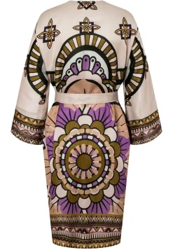 Fashion Ana Alcazar Seidenkimono Lafora Mehrfarbig