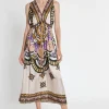 Fashion Ana Alcazar Seidenkleid Lafory Mehrfarbig