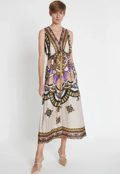 Fashion Ana Alcazar Seidenkleid Lafory Mehrfarbig
