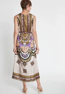 Fashion Ana Alcazar Seidenkleid Lafory Mehrfarbig