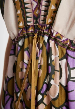 Fashion Ana Alcazar Seidenkleid Lafory Mehrfarbig