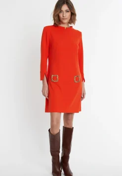 Discount Ana Alcazar Sixtieskleid Sidemy Orange