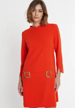Discount Ana Alcazar Sixtieskleid Sidemy Orange