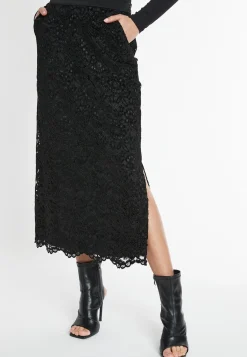 New Ana Alcazar Spitzen Midirock Sahina Schwarz